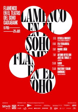 Cartel de la tercera edición de ciclo 'Flamenco en el Soho' en Málaga.