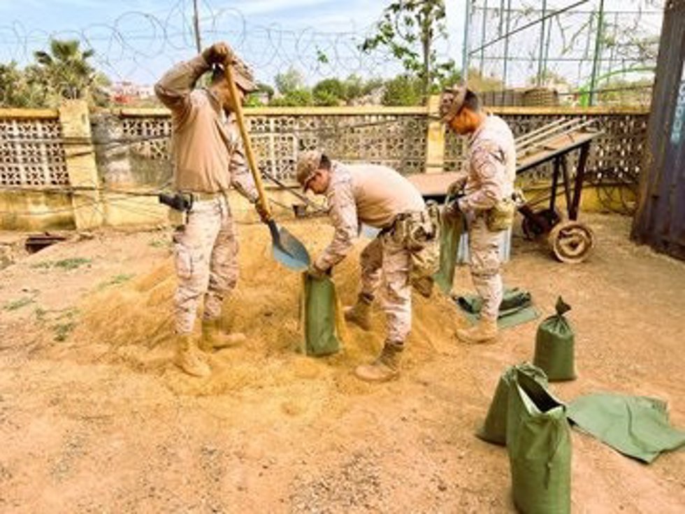 Militares españoles en la misión EUTM Malí reforzando la seguridad del centro de Koulikoro