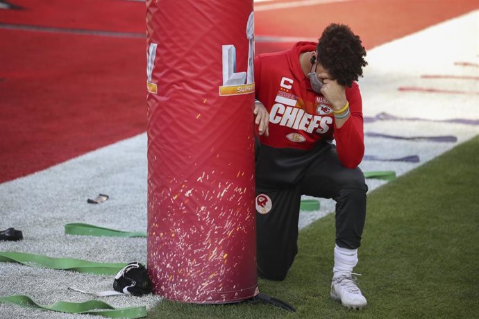 Archivo - El 'quarterback' de los Kansas City Chiefs, Patrick Mahomes