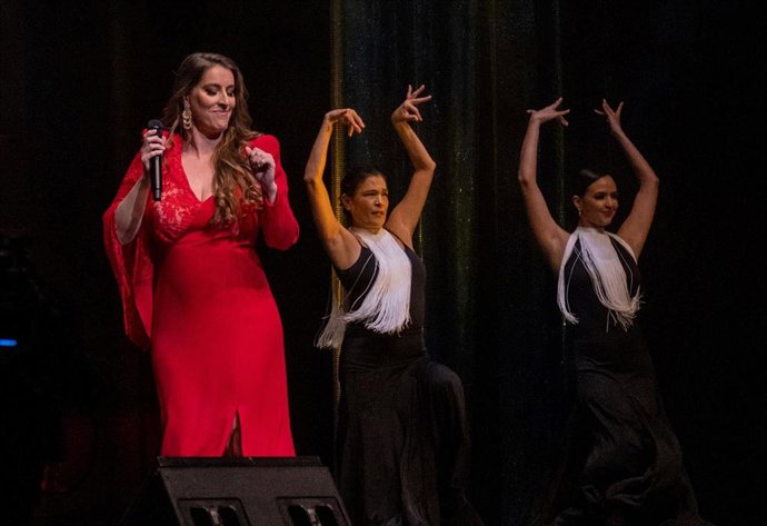 La cantaora Argentina durante su actuación en el Festival de Cine Global de Santo Domingo (República Dominicana) .