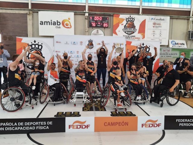 Archivo - El BSR Amiab Albacete, campeón de la Copa del Rey de baloncesto en silla de ruedas en 2021