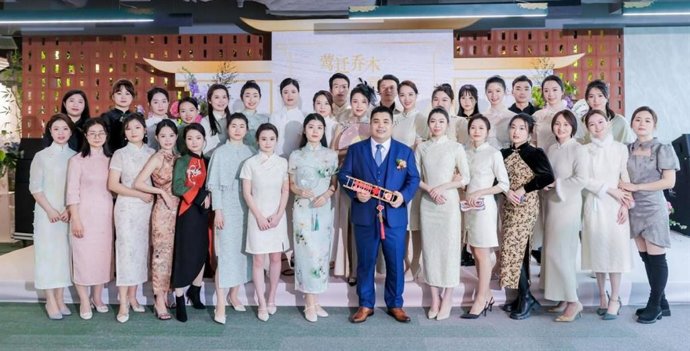 The Briocean team celebrating the opening of their expanded headquarters