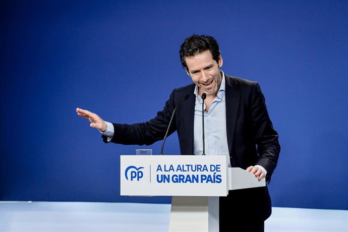 El portavoz de campaña del PP, Borja Sémper, comparece tras ser elegido como portavoz del comité de campaña para las elecciones autonómicas y municipales, a 9 de enero de 2023, en Madrid (España).