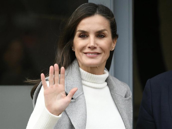La Reina Letizia a su llegada a la sede de la AECC