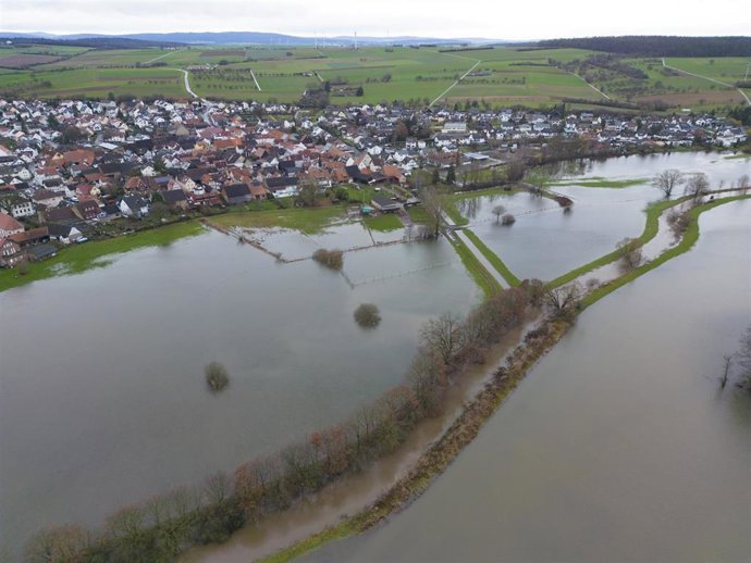 Inundaciones en Hesse, Alemania.