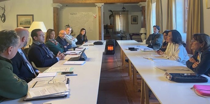 Reunión de la comisión de asistencia a la subdelegada.