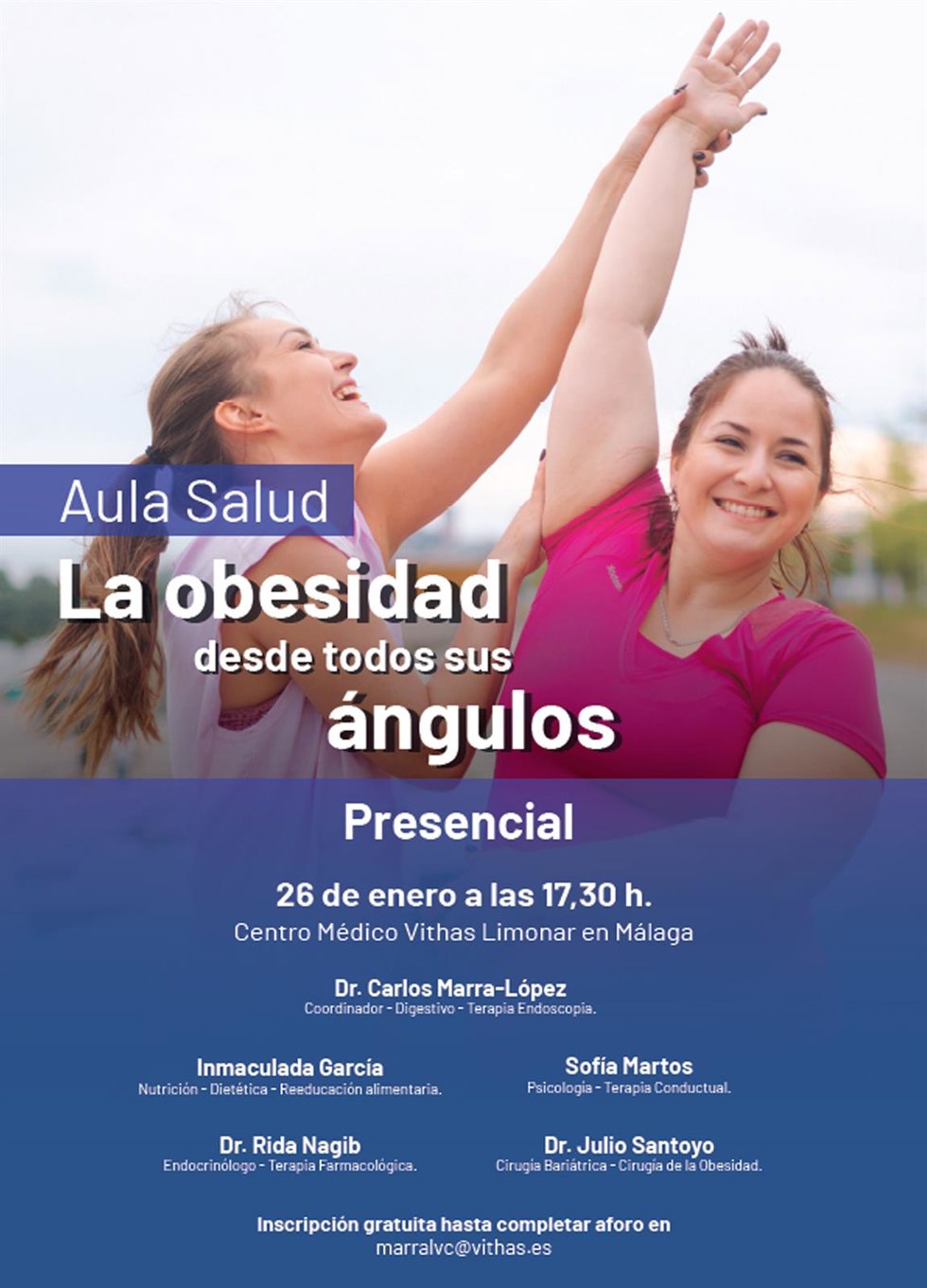 Cartel Aula Salud Vithas