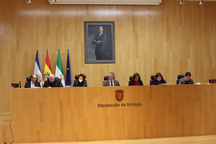 Sesión plenaria del mes de enero de la Diputación de Málaga.