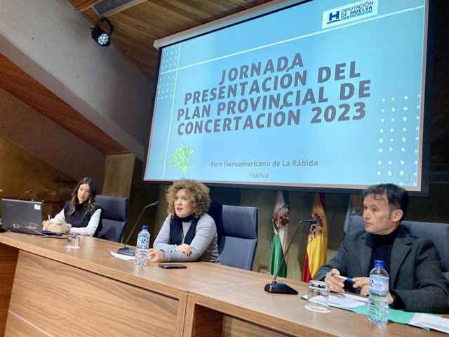 La presidenta de la Diputación, María Eugenia Limon, en la presentación del Plan de Concertación.