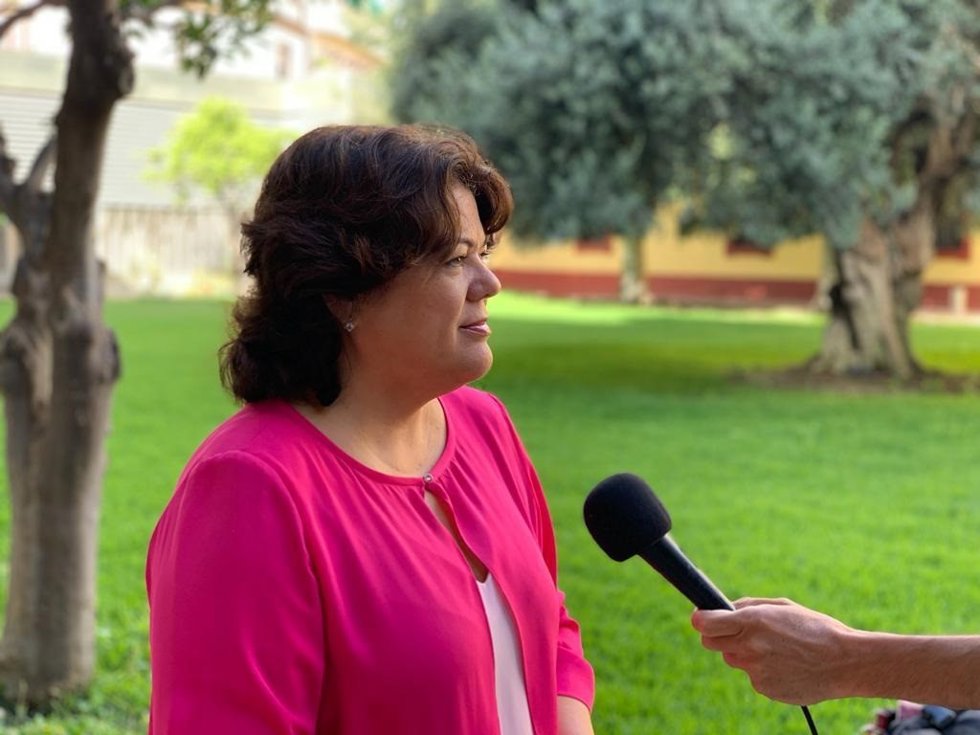 La portavoz del PP en la Diputación de Sevilla, María Eugenia Moreno, en una imagen de archivo.