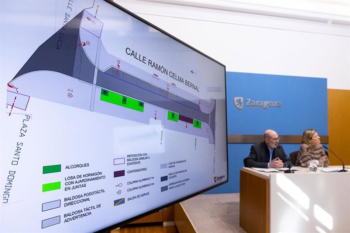 Presentación de la renovación integral de la calle Celma de Zaragoza.