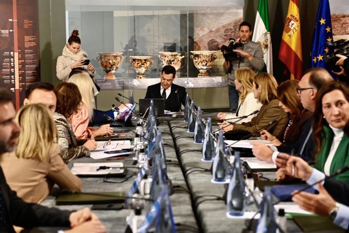 Imagen de este martes de la reunión del Consejo de Gobierno de la Junta, que se ha celebrado en Jaén.