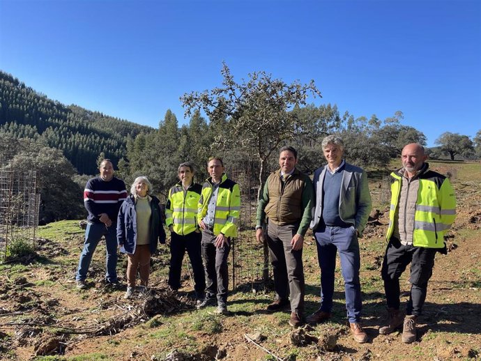 La Junta y Ence habilitan un sendero en el yacimiento El Castañuelo de Aracena (Huelva).