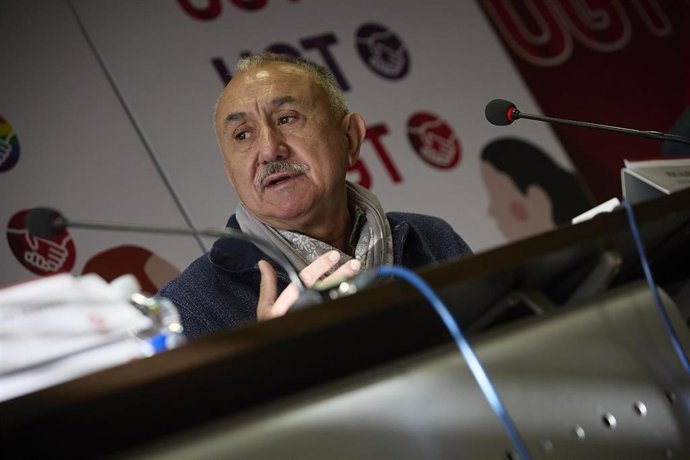 Archivo - El Secretario General de UGT, Pepe Álvarez, en una imagen de archivo.