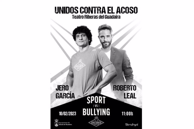 Cartel de la campaña 'Sport vs Bullying' de Jero García y Roberto Leal, que se presentará en Alcalá de Guadaíra, en Sevilla.