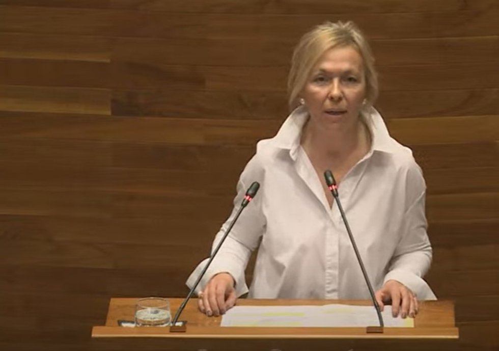 Archivo - La diputada de Vox, Sara Álvarez Rouco