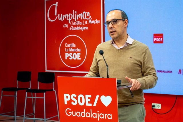 El secretario general del PSOE en Guadalajara, Pablo Bellido