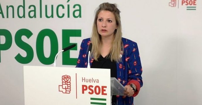 Archivo - La secretaria de Política Municipal del PSOE de Huelva, Maite Rodríguez, en una imagen de archivo.