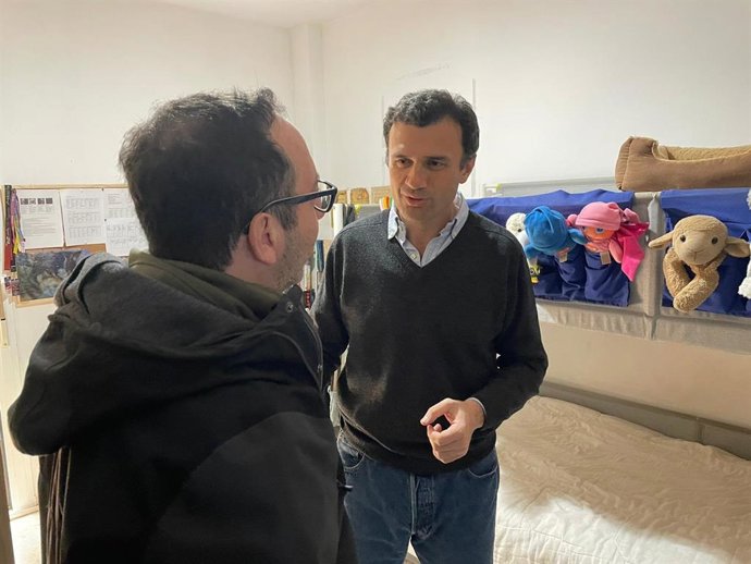 Bruno García en uno de los encuentros con los ciudadanos.