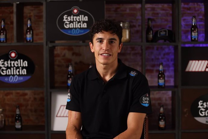 Archivo - Marc Marquez, Repsol Honda Team MotoGP rider, pose for photo after the interview for Europa Press on October 04, 2022, in Madrid, Spain.