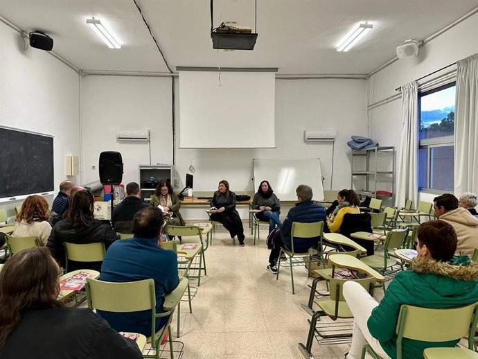 Garrido y De la Concha, este martes con los vecinos de Llucmajor.