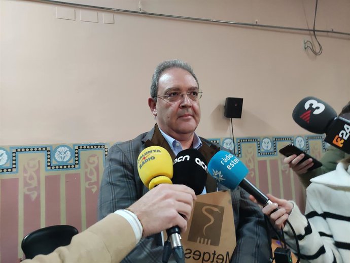 El secretari general de MC, Xavier Lleonart, després de la segona reunió amb Salut