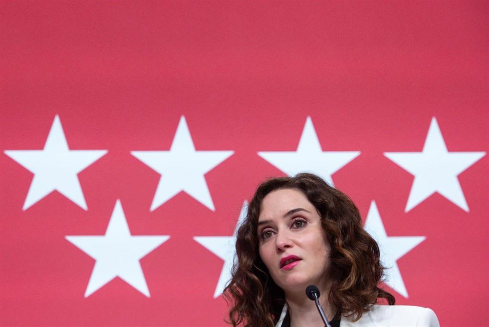 La presidenta de la comunidad de Madrid, Isabel Díaz Ayuso.