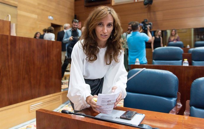 Archivo - La portavoz de Más Madrid en la Asamblea, Mónica García. Archivo.