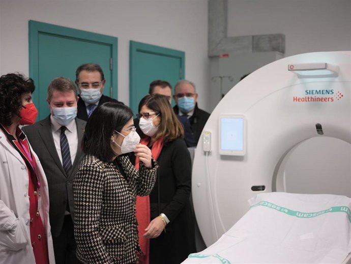 La ministra de Sanidad, Carolina Darias, en el CEDT de Ocaña