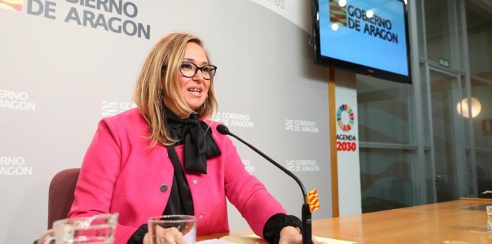 La consejera de Presidencia, Mayte Pérez, durante su comparecencia tras el Consejo de Gobierno