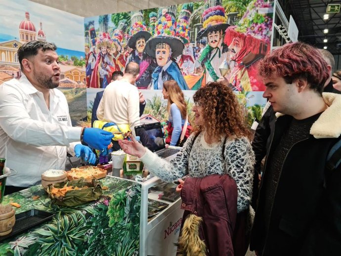 Degustación Fitur stand de Nicaragua.