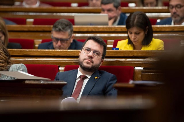 Archivo - El president de la Generalitat, Pere Aragonès
