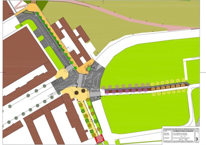 Plano de la zona por donde transcurrirá el carril bici.