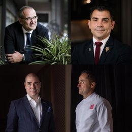 Pedro Ballesteros, Roberto Duran, Álvaro Prieto y David Arauz