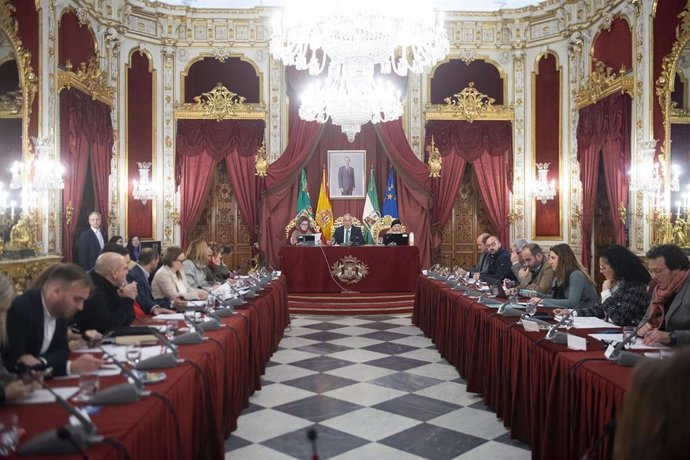 Salón de plenos de la Diputación.