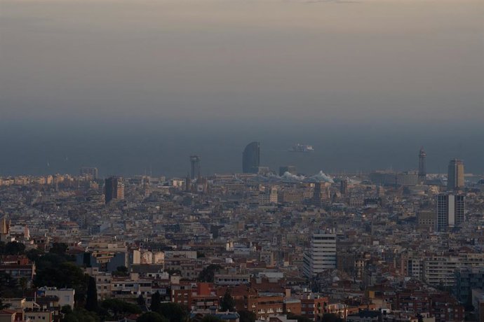 Vista panorámica de la ciudad de Barcelona.