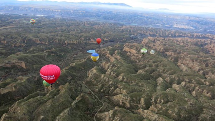 Globos sobre el Geoparque de Granada
