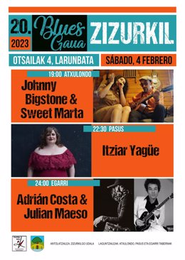 Cartel del festival XX Zizurkil Blues