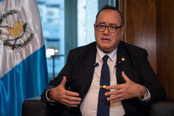 El presidente de Guatemala, Alejandro Giammattei.