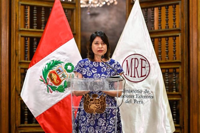 Archivo - La ministra de Exteriores de Perú, Ana Cecilia Gervasi