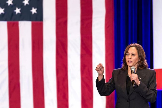 Archivo - La vicepresidenta de Estados Unidos, Kamala Harris