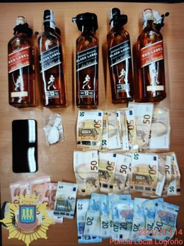 La Policía Local de Logroño detiene a un individuo con 13 gramos de cocaína en un bar de la zona este