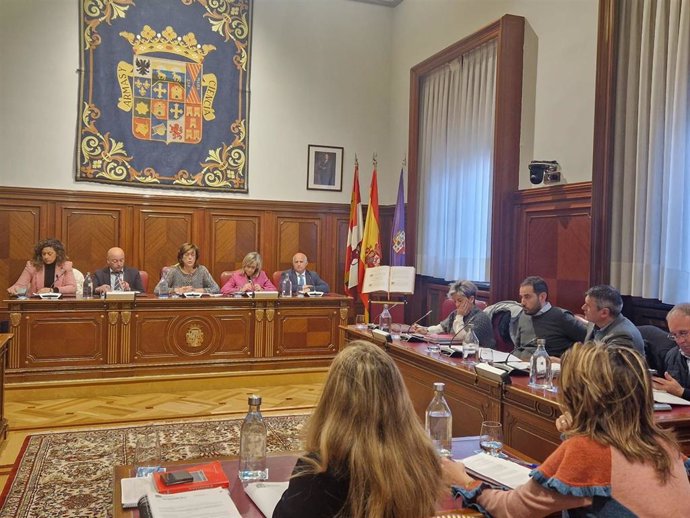 Sesión plenaria de la Diputación de Palencia.