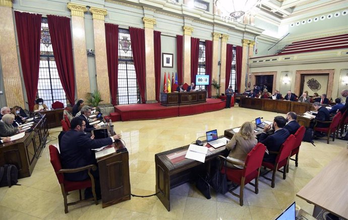 Imagen del PLeno municipal en Murcia