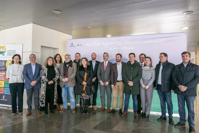 El consejero de Desarrollo Sostenible de C-LM, José Luis Escudero, en el primer Encuentro de Educación Ambiental de Castilla-La Mancha.