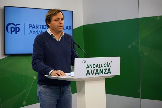 El secretario general del PP-A, Antonio Repullo, este jueves