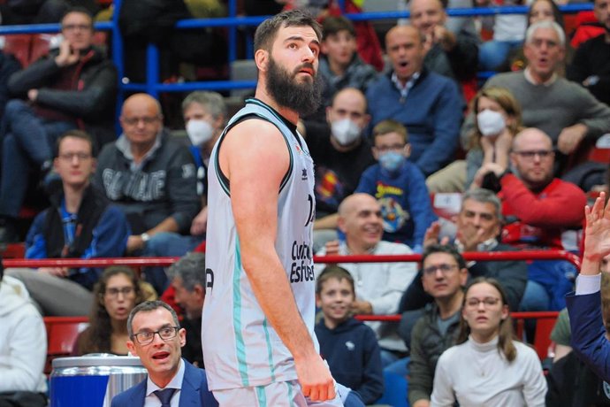 Bojan Dubljevic (Valencia Basket) during the Turkish Airlines Euroleague basketball match between EA7 Emporio Armani Milano and Valencia Basket on December 29, 2022 at the Forum of Assago in Milan, Italy - Photo Savino Paolella / LiveMedia / DPPI