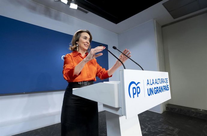La secretaria general del PP y portavoz del Grupo Popular en el Congreso de los Diputados, Cuca Gamarra