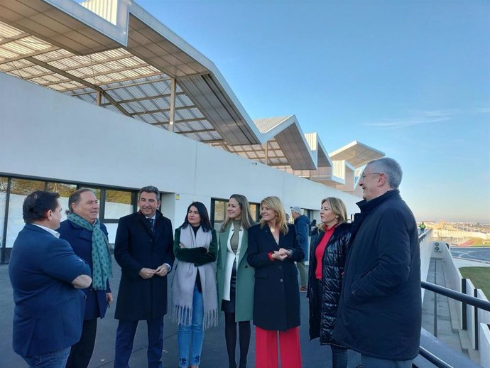 Imagen de la visita a la Ciudad del Marisco.