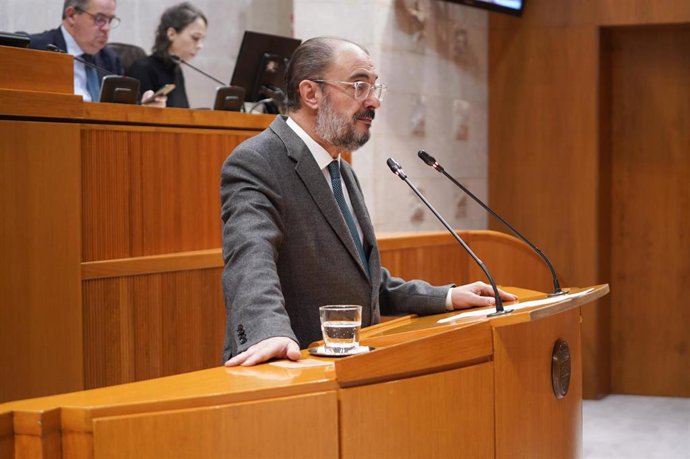 El presidente del Gobierno de Aragón, Javier Lambán.